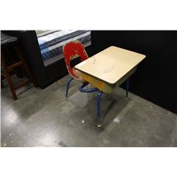 VINTAGE SCHOOL DESK