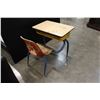 Image 2 : VINTAGE SCHOOL DESK