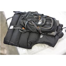 NORTHFACE VEST AND BACK PACK