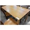 Image 1 : OAK DINING TABLE