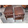 Image 1 : PAIR OF MODERN ONE DRAWER ENDTABLES