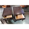 Image 3 : PAIR OF MODERN ONE DRAWER ENDTABLES