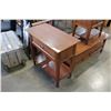 Image 2 : OAK ONE DRAWER SIDE TABLE