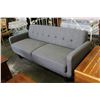 Image 2 : FLOOR MODEL HOME ELEGANCE GREY FABRIC MODERN CLUB CSTYLE SOFA, RETAIL $799