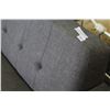 Image 3 : FLOOR MODEL HOME ELEGANCE GREY FABRIC MODERN CLUB CSTYLE SOFA, RETAIL $799