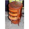 Image 2 : ANTIQUE BURLED 3 DRAWER PARLOR TABLE WITH BRASS ACCENTS