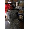 Image 3 : METAL AND GLASS BAR WINE RACK
