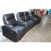 Image 3 : AS NEW HOME ELEGANCE 6PC THEATRE SECTIONAL, WITH 4 POWER RECLINING CHAIRS. AND CONSOLES, RETAIL $249