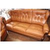 Image 2 : ITALIAN LEATHER 3 PIECE SOFA AND TWO CHAIRS