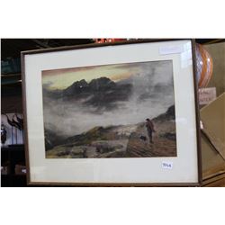 EVENING MISTS ISLE OF SKYE PAINTING BY MAC WHIRTER