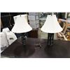 Image 1 : PAIR OF DECORATIVE METAL TABLE LAMPS