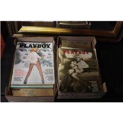 TWO BOXES OF 1970S PLAY BOY MAGAZINES