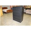 Image 1 : BLACK 6 DRAWER HIGHBOY DRESSER