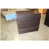 Image 1 : THREE DRAWER ESPRESSO FINISH DRESSER