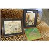 Image 1 : TWO SMALL WATERCOLORS AND OIL