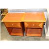 Image 1 : PAIR OF MODERN MAPLE ENDTABLES