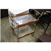 Image 1 : TWO TIER ETCHED GLASS TROLLEY