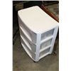 Image 2 : THREE DRAWER ORGANIZER WITH BEAUTY PRODUCTS AND ART SUPPLIES