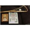 Image 2 : VINTAGE LACROSSE STICK AND TWO PLAQUES