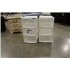 Image 2 : TWO WHITE THREE DRAWER ORGANIZERS