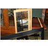 Image 3 : BLACK FRAMED BEVELLED WALL MIRROR AND TWO DRESSING MIRRORS
