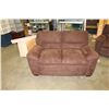 Image 2 : BORWN MICROFIBER SOFA AND LOVESEAT