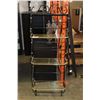 Image 1 : BRASS AND METAL SHELF