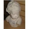 Image 1 : HEAVY CARVED WHITE POTTERY BUST