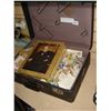 Image 1 : VINTAGE McBRIDE BAGGAGE VALISE WITH THOUSANDS OF ANTIQUE STAMPS