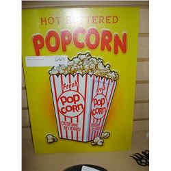 METAL POPCORN SIGN