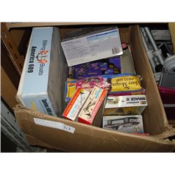 BOX OF MODEL CARS AND BOATS