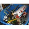 Image 1 : TOTE OF TOY TRUCKS AND TRACTORS