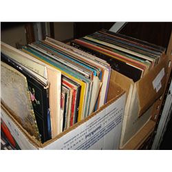 TWO BOXES OF RECORDS