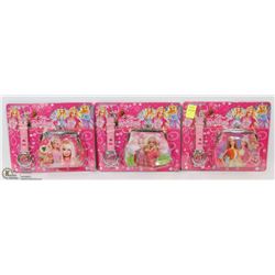 LOT OF 3 NEW KIDS WATCH AND WALLET SETS