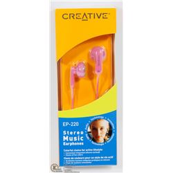 NEW CREATIVE STEREO MUSIC EARPHONES