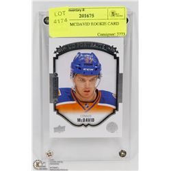 CONNOR MCDAVID ROOKIE CARD FRAMED