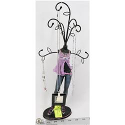 JEWELRY MANNEQUIN WITH SOME JEWELRY
