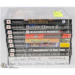 BUNDLE OF 10 PLAYSTATION 2 GAMES -