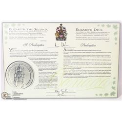 ELIZABETH THE SECOND PROCLAMATION OF