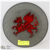 Image 1 : RED GRIFFIN PLATE