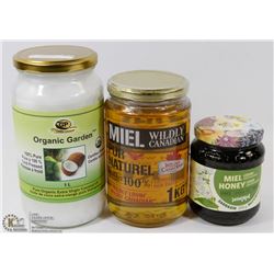 FLAT W/ MIEL NATURAL PURE HONEY & ORGANIC GARDEN