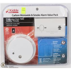 KIDDE CARBON MONOXIDE & SMOKE ALARM VALUE PACK