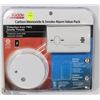 Image 1 : KIDDE CARBON MONOXIDE & SMOKE ALARM VALUE PACK