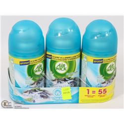 3 AIR WICK FRESHMATIC AUTOMATIC SPRAY REFILL CANS
