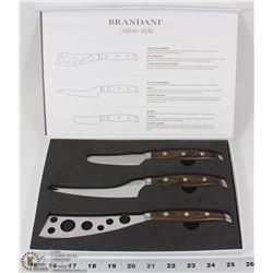 NEW 3PC BRANDANI GRAND CHEF STAINLESS STEEL