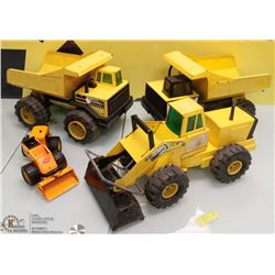 LOT OF VINTAGE METAL TONKA TOYS