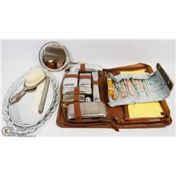 LOT OF MENS & LADIES TOILETRIES & VANITY SETS.