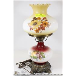 ANTIQUE DOUBLE GLOBE LAMP (ELECTRIFIED.