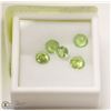 Image 1 : 20) ASSORTED ROUND GENUINE PERIDOT GEMSTONES