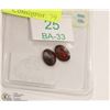 Image 1 : 25) 2 GENUINE GARNET GEMSTONES